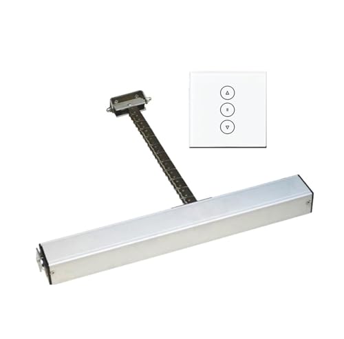 XZXXZSZ 220V 3 Cables 400mm Interruptor transmisión automática de Cadena abridor de Ventana eléctrico de Motor de abridor de persiana(White Set)