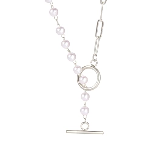 Collier de perles et maille trombone en argent, un cadeau unique pour marquer les esprits
