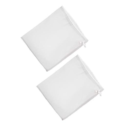 Mikinona 2pcs Food Strainer Bag Filter Bag Drawstring High-temperature Resistant Mesh Straining for Tea Chinese Medicine and Brewed Beverages