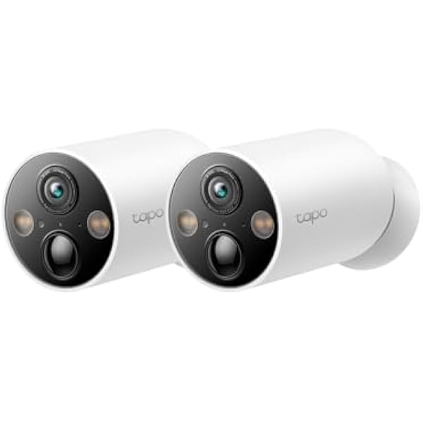 TP-Link Tapo C425 (2-pack) | Zestaw 2 kamer Wi-Fi 2K QHD na baterie | Tryb nocny w kolorze | Wykrywanie AI | Współpraca z H200 | Kompatybilne z Alexa i Google Home