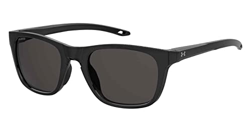 Under Armour Raid UA0013/G/S 0807/M9 55MM Black/Gray Polarized Rectangular Sunglasses for Men for Women +BUNDLE with ACCESSORY EYEWEAR KIT