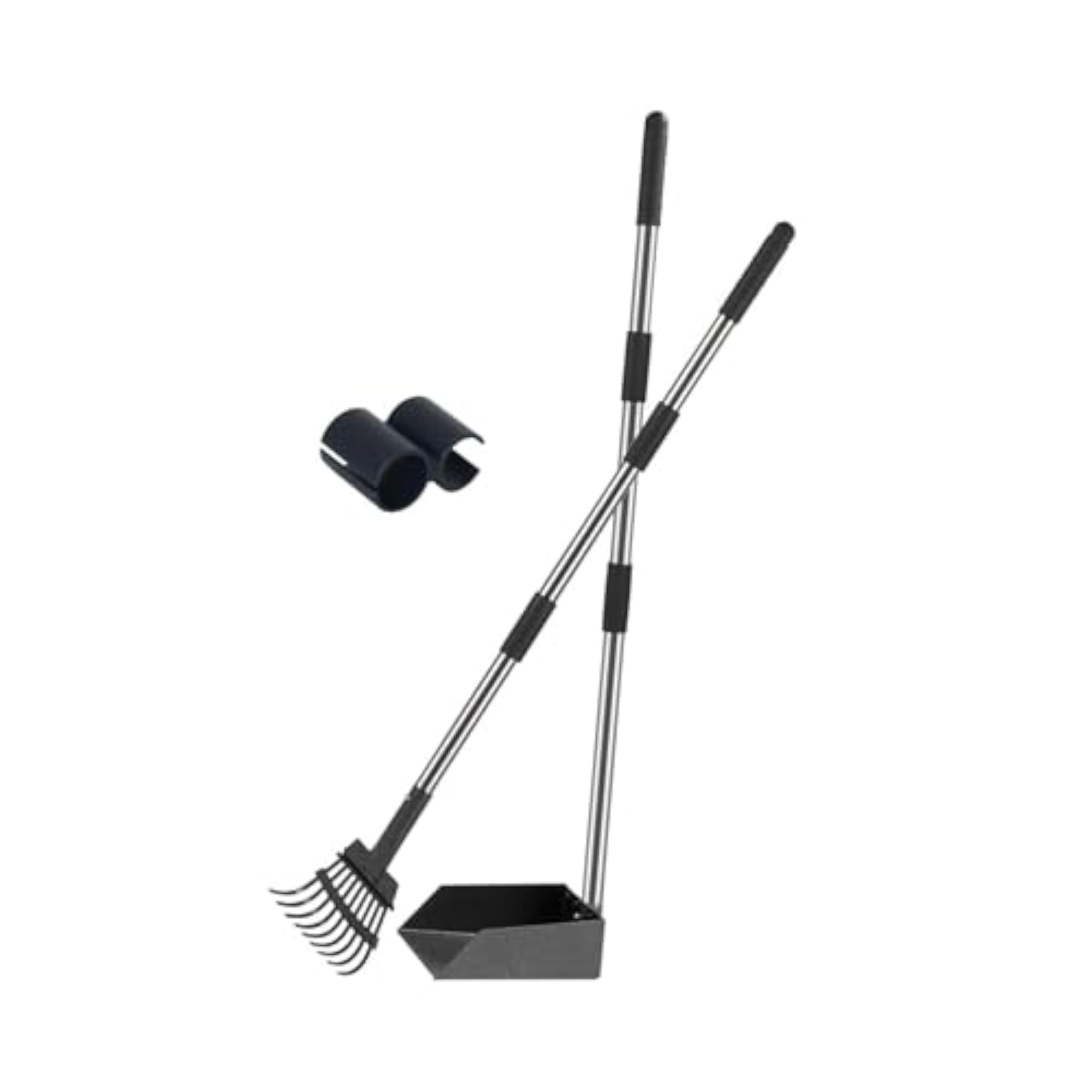 Long Handle Dog Poo Scooper, 2Pcs for Large Dogs