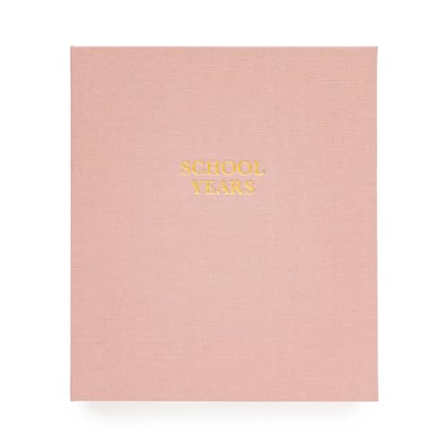 Livre d'années scolaires en tissu Sugar Paper : album rose chic pour souvenirs de la maternelle