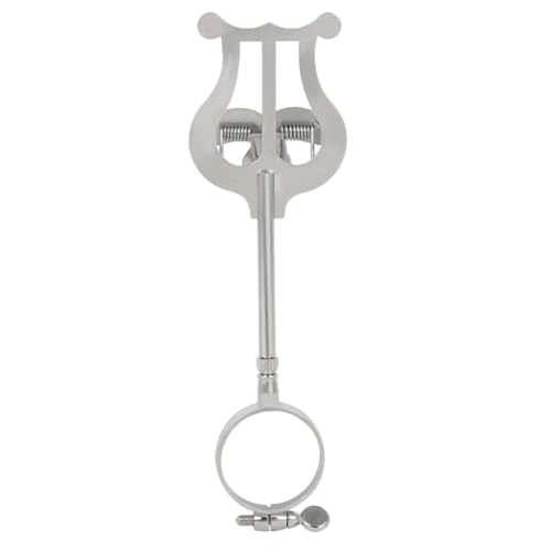 Pince lyre clarinette argenté légère et stable pour fixer les partitions facilement