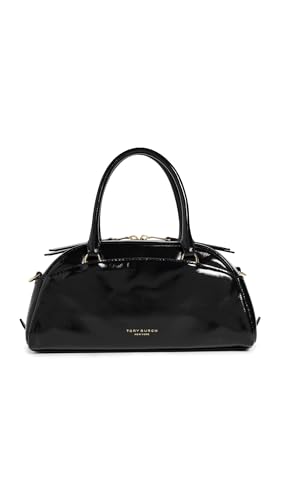 Tory Burch Women's Racer Small Satchel, Black, One Size
