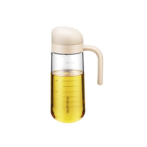Image of Oil and Vinegar Bottle Dispenser Olive Oil Bottle Glass Oil Dispenser Bottle Transparent Oil Bottle Vinegar Sauce Bottle for Grilling Salad Frying Easy to Refill and Clean Olive Oil Carafe Decanter fo