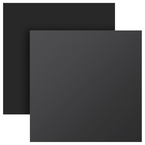 Plastique ABS noir 30x30 cm lot de 2 plaques thermomoulables pour bricolage