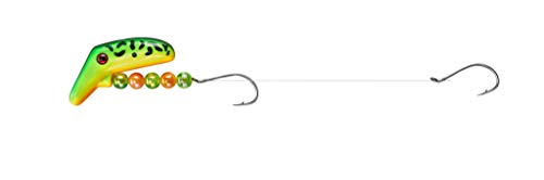 Lindy Lil' Guy Walleye Fishing Rigging - Adds Crankbait-Style Action and Floatation to Lindy Rigs, Fire Tiger, 2 Inch