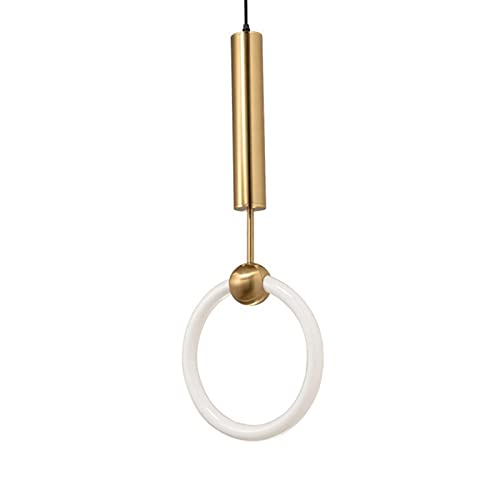 Lustre suspension LED moderne 24W de 20cm avec éclairage réglable en hauteur