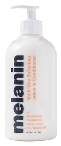 M & H Melanin Multi-Use Softening Leave In Conditioner,16 Oz. Formulated With Nourishing Baobab Oil, Turnip Root,Provitamin B5,Hydrate, Soften And Condition, 16 Fl Oz (Pack Of 1) #TOP14