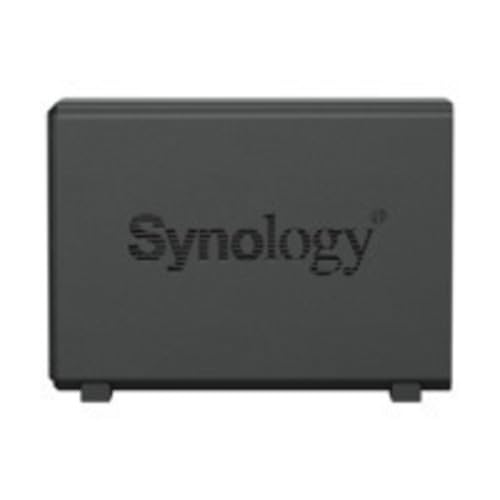 Synology DS124 1-Bay Discstation NAS (Realtek RTD1619B 4 core 1.7 GHz 1GB DDR4 RAM 1xRJ-45 1GbE) 2TB Bundle con 1x 2TB Hard Disk Station in Metallo, Nero, per Dispositivi Informatici Generici