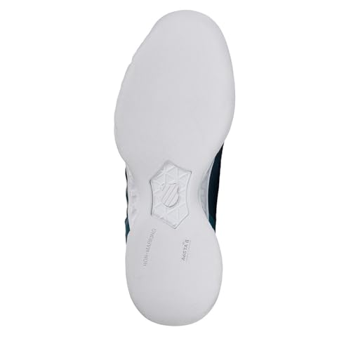 Image of K-Swiss Men's Bigshot Light 4 Carpet Tennis Shoe, Reflecting Pond /Colonial Blue /White, 8.5 M