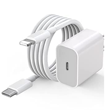Image of 20W USB-C Charger Adapter for 3.3Ft Data Cable for 14 /14 Pro /14 Pro Max /14 Plus /13 /13Pro /12 /12 Pro /11 /11Pro, Adapter +Fast Charging Cable (DP50)