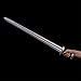 Fidestisan 36inch Handmade Medieval Knight Real Viking Arming Sword Riveted Single-Handed Full Tang Hand and A Half with Black Scabbard/Sheath Traditional