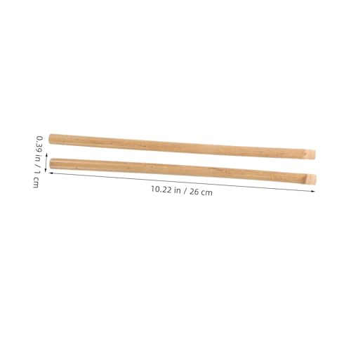 YARNOW Par de baquetas para percusión con agarre antideslizante, duraderas para caja y batería, ideales para jazz, marcha y práctica miniatura 2