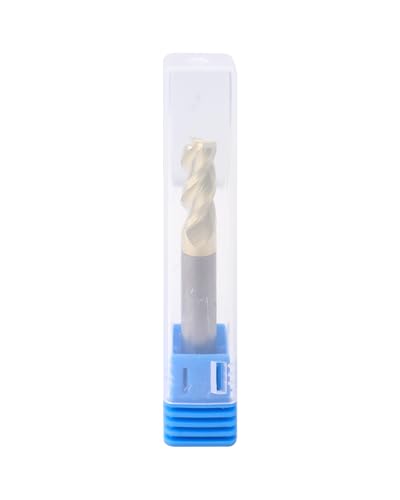 Image of 1 /4 inch Carbide Corner Radius End Mills, ZRN Coated, 3 Flute, End Mill Bits for Aluminum, CNC Router Bits with 37 Degree Helix, 015 inch Corner Radius Milling Cutter