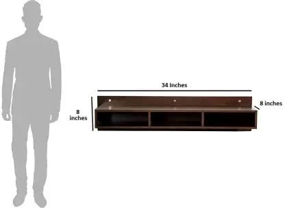 Home wood Brown TV Entertainment Unit/Wall Set Top Box Stand Shelf 4 218cB3Y+5fL