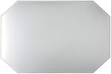 COUSIN CORPORATION Mirror Octagon Glass Place Mat with Bevel Edge Bulk