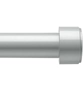 Curtain Rods for Windows 32-96 Inch, 1 Inch Adjustable Grey Curtain Rod Set with Brackets, Easy I...