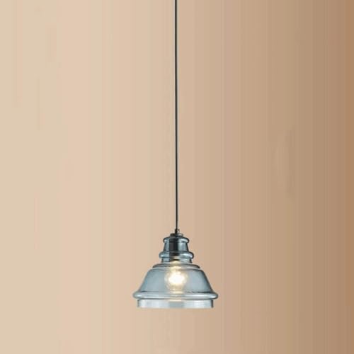 Lumière suspendue en verre luminaire chandelier en métal pour chambre