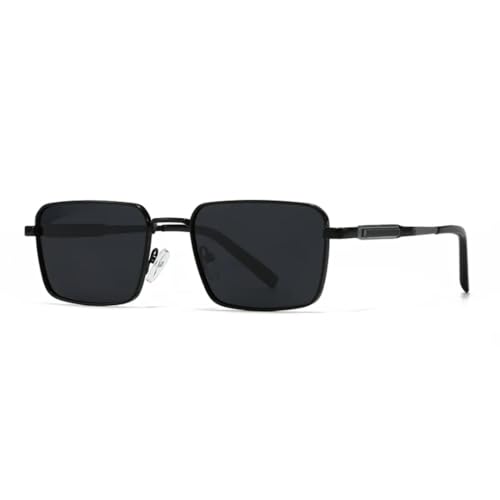 Lunettes de soleil rectangulaires protection UV400 style rétro pour femmes