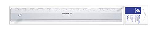 STAEDTLER Mars 562 04 F Plexiglas-Lineal – 30 cm, glasklar