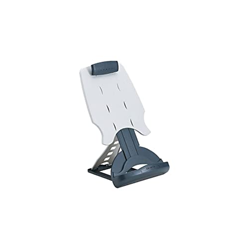 Kensington 62058 Insight Adjustable Desktop Copyholder, Plastic, Holds 50 Sheets, Gray/Dark Blue #TOP1