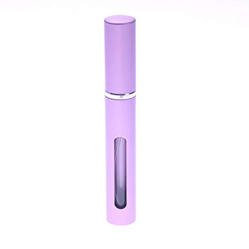 Preisvergleich Produktbild WEDER Kleine tragbare Parfümflasche aus Aluminium, nachfüllbar, für Reisen, leere Kosmetikbehälter, violett, 5ml