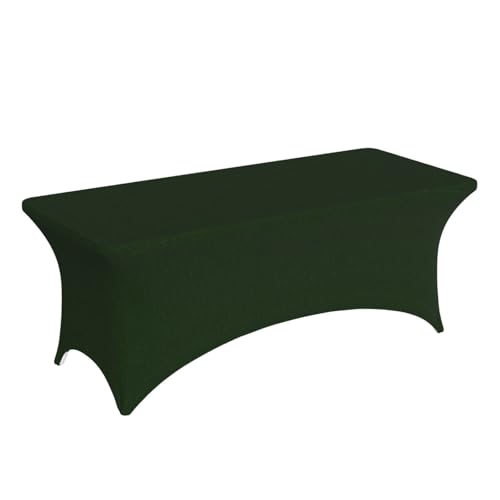 Nappe rectangulaire polyester vert Hunter nappe de table lavable pour restauration