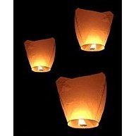 Flying Sky Lanterns, Traditional Chinese Flying Glowing Lanterns, Four-Pack