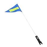 VICASKY 1 セット転車用 旗 製ポール付 転車 ーラー用 旗 反射 ップ付