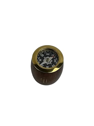 Brass Drum Compass – 7 x 7 x 5 cm – Vintage Nautical Marine Navigation Compass (RS-796) miniatura 3