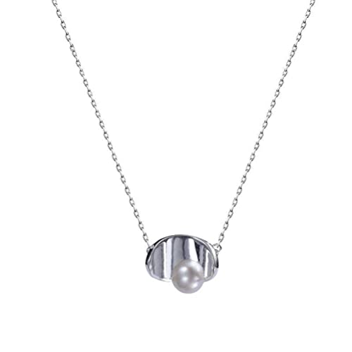 Collier de perles et chaîne de clavicule en argent pour femme style chinois