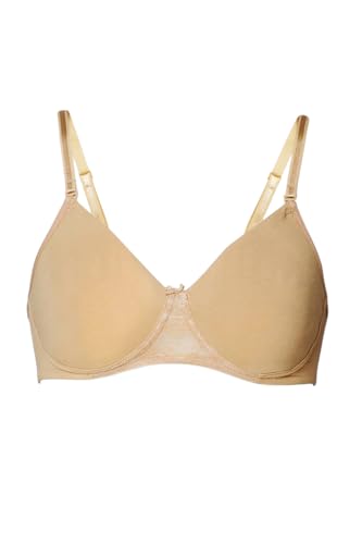 Image of Van Heusen Women's Everyday Cotton Bra|Medium Coverage|Non Padded|Non Wired|Seamless Moulded Cups|Anti Bacterial Tech| Keeps you Fresh|Sweat Absorbent|No Slip Soft Straps|Detachable Straps|Style 11001