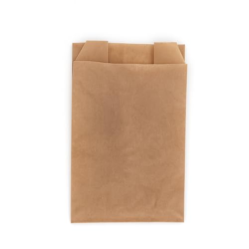 BeFreeX – Bolsas de Papel Kraft 10×5×20 cm sin Asas – Pack 250 Unidades – Ecológicas, Resistentes y Apta para Alimentos – Bocadillos, Pan, Chuches y Regalos – Fabricado en Europa