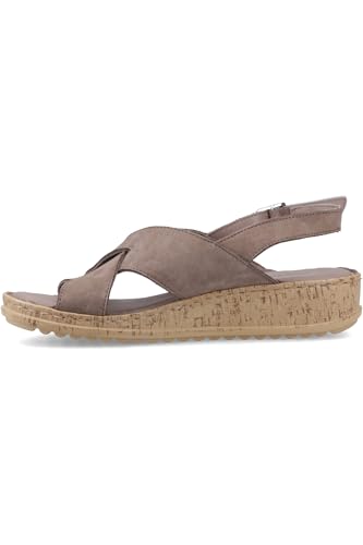 Sandales compensées femme Elena Hush Puppies chaussures cuir été nu-pieds