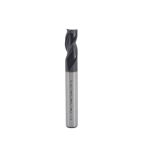 Image of Square End Mill JESTUOUS Carbide 3 Spiral Flute Drill Bits 5 /16 inch Shank Dia.5 /8 inch Cut Length for Milling Ferrous and Non-Ferrous Materials,1 Piece