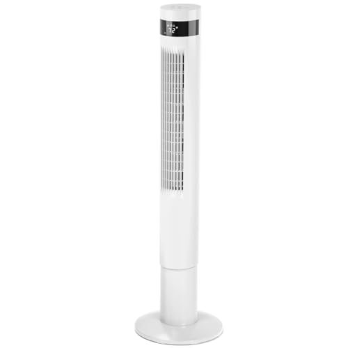 Image of Antarctic Star Tower Fan 85Oscillating Fan Quiet Cooling 12H Timer Remote Control Bladeless Electric 3 Speeds Wind 3 Modes, 42INCH, WHITE