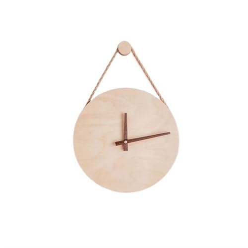Horloge murale en bois XJBTBA au design créatif et moderne pour salon