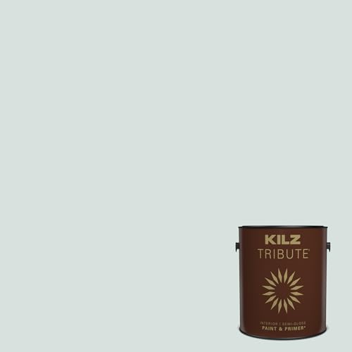 KILZ TRIBUTE Paint & Primer, Interior, Semi-Gloss, Misty Morning, 1 Gallon