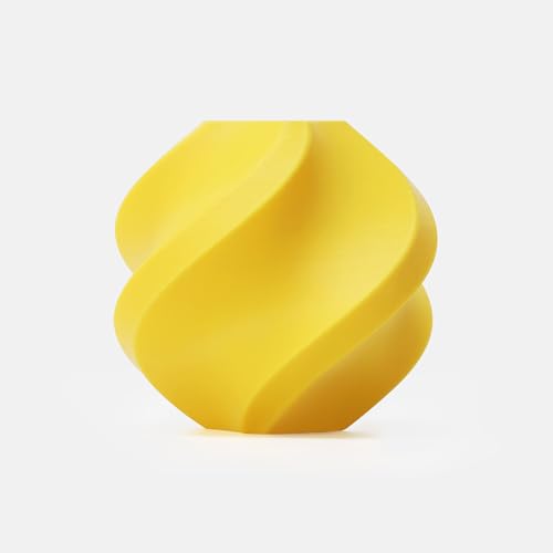 Image of Bamboo Lab PETG HF Refill Filament 1.75mm High-Speed, Easy to Print, Smooth Texture, Eco Friendly with RFID for Bambu Lab X1, P1,A1 Series 1KG (2.2lbs) Exclude Spool + /- 0.03mm (Yellow 33400)