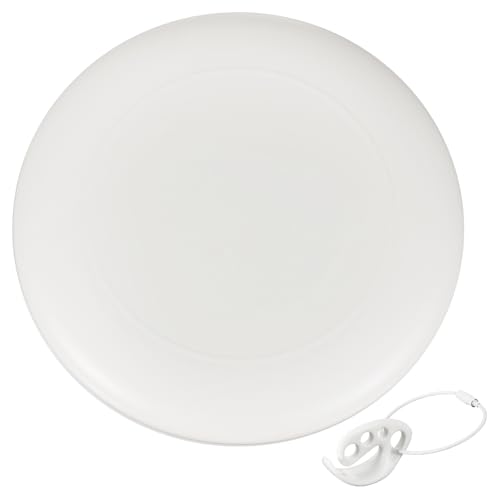 Disque volant blanc 175g de 10.7 pouces en plastique résistant pour le sport de plein air