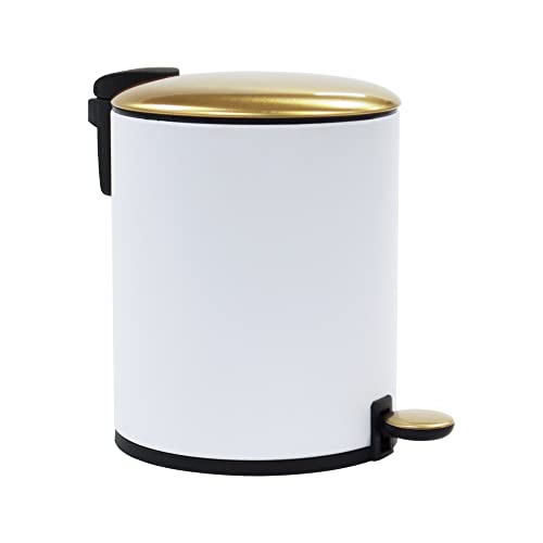 Best White And Gold Trash Can For Your Kitchen