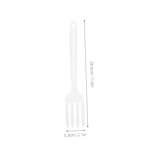 UTHCLO Wear-resistant Silicone Fork Nonstick Cooking Fork Reusable for Pasta Stirring Salad