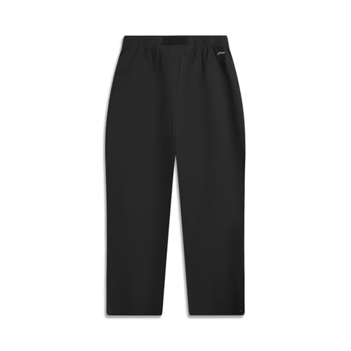 LI-NING Outdoor Series Men Softshell Pants Minimalist Water-Resistant Loose Fit Straight-Leg Cycling Pants AYKV5912