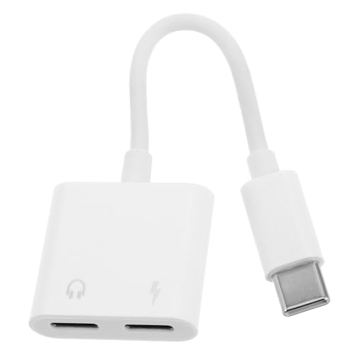 Adaptador Type C Jack LOORGVEL divisor de audio y carga simultánea dual para móvil