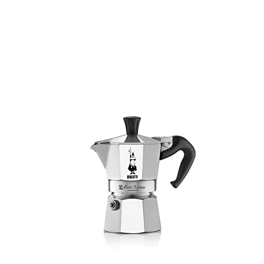 Bialetti - Moka Express: Icónica Cafetera Italiana para Espresso, Auténtico Café Italiano, Cafetera Moka 2 Tazas (90 Ml), Aluminio, Plata