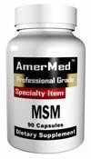 MSM 700 mg by AmerMed, 90 capsules (2 BOTTLES)