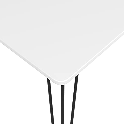 Table de bar blanche pour cuisine et salle a manger chaleureuse - 5