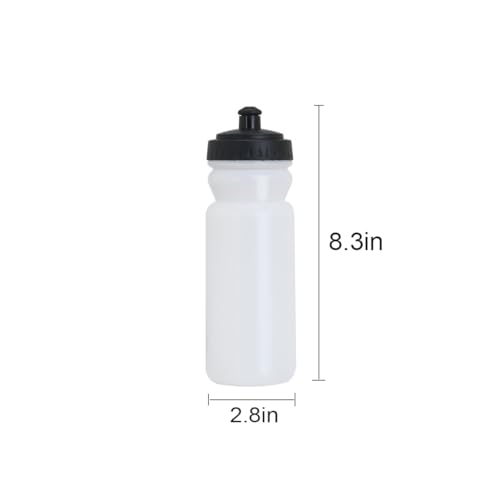 20 Oz Sports Water Bottle, Leak Proof and Reusable Squeeze Water Bottles, BPA Free Plastic Gym Water Bottle,Drinking Bottle with 8 PCS Labels, 1 Pen, Great for Running, Cycling, Football - Image 3